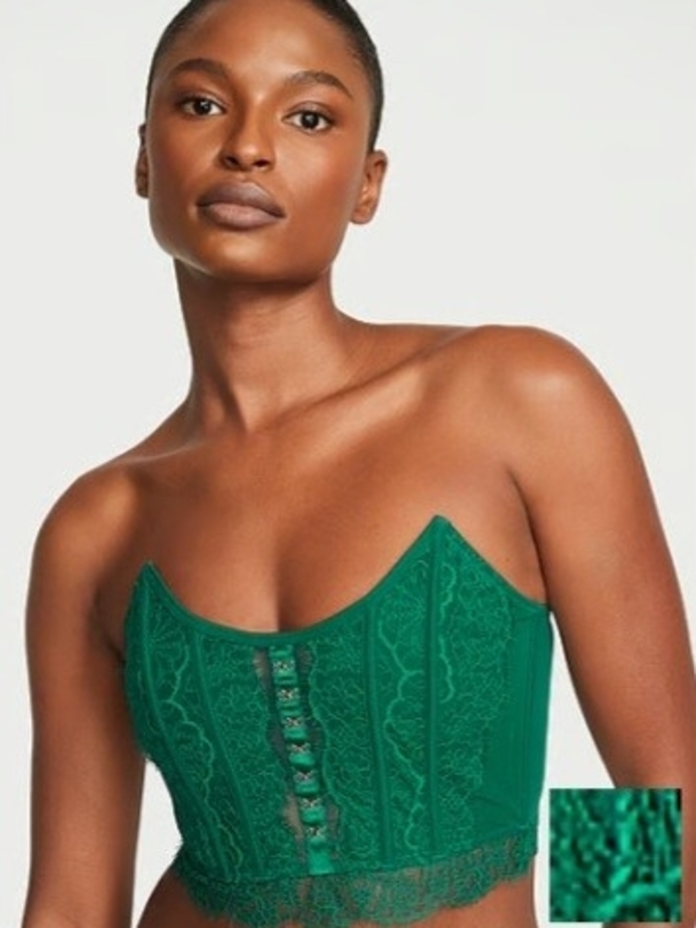 Victoria's Secret Drean Angels Lace Strapless Corset Top M